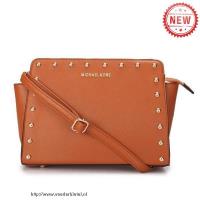 michael kors selma stud messenger medium bruinen crossbody zakken Online Goedkoop 6orcj418